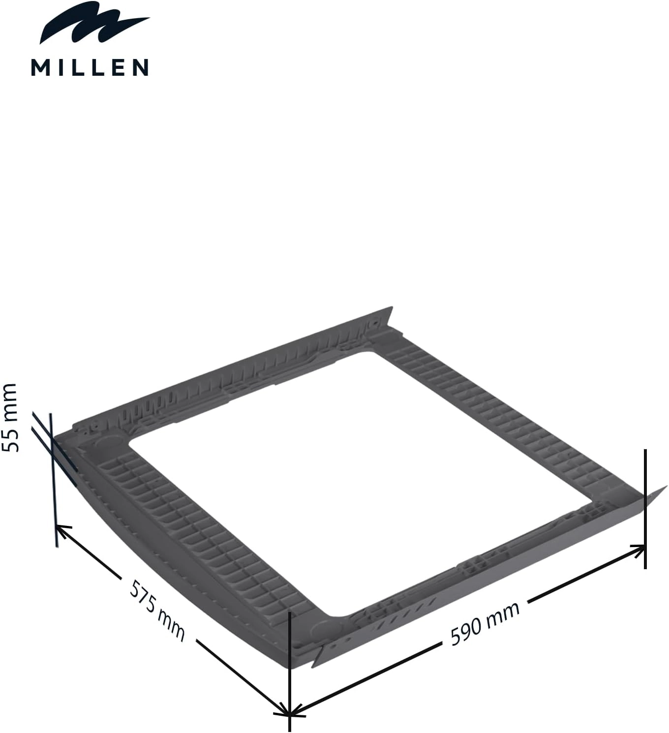 Stacking Kit - Space Grey Washer & Dryer Mounting