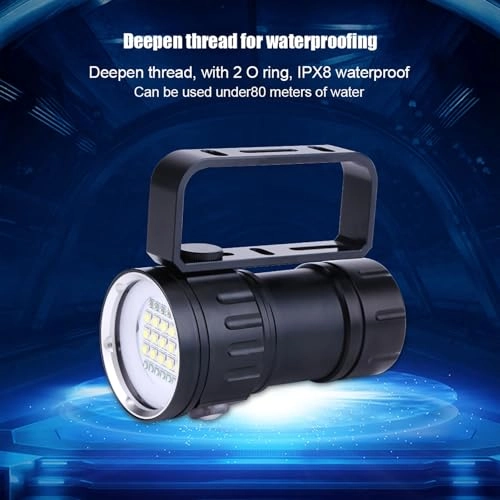 Rechargeable LED Diving Flashlight - 120 degrees