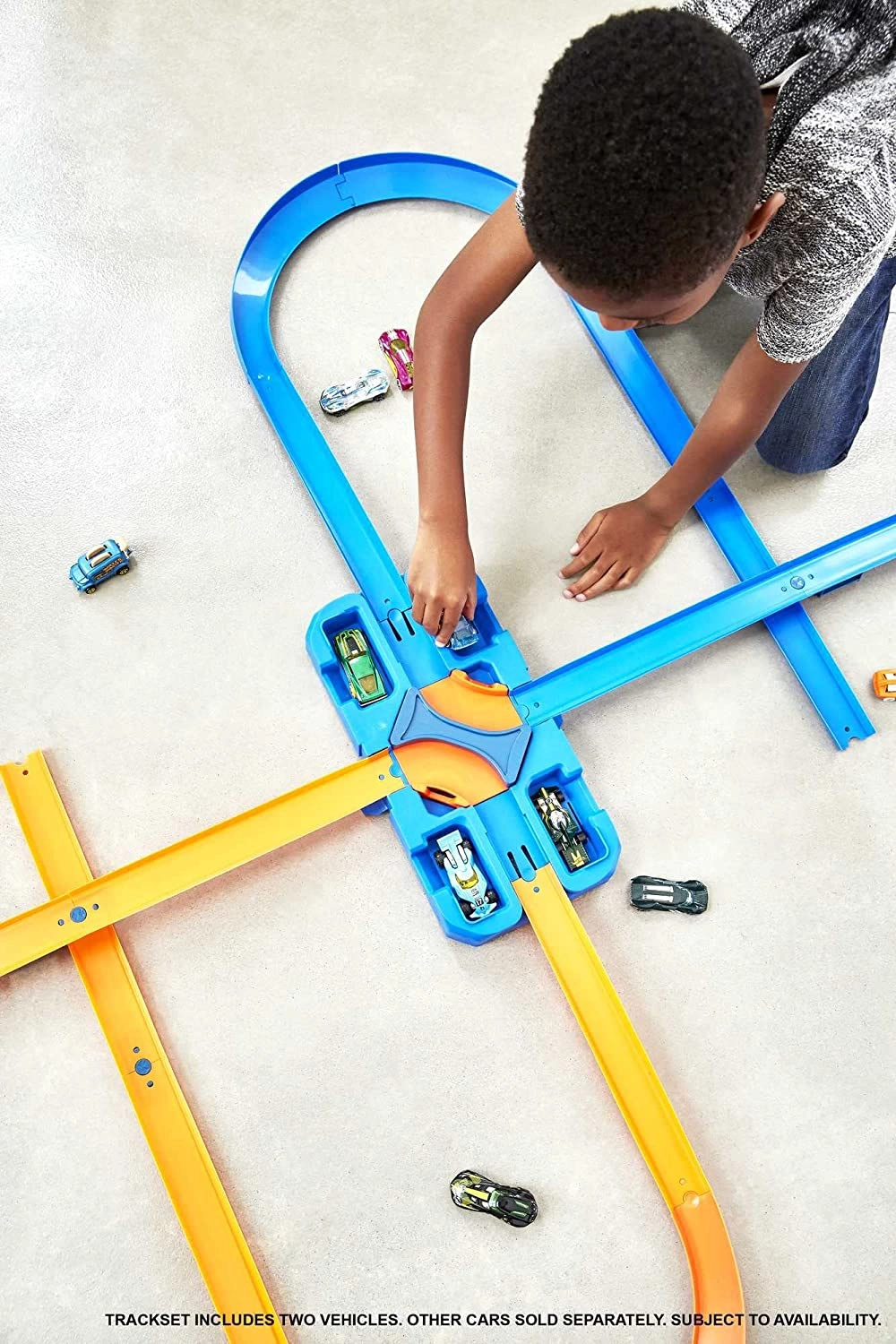 Track Builder Deluxe Stunt Box - Gift Set Ages 6 To 12