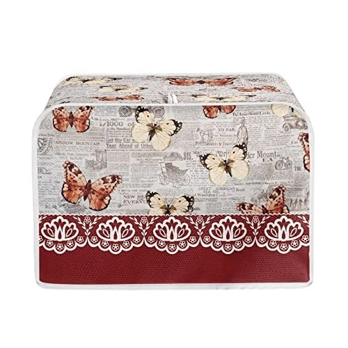 Talayituse Butterfly Flower Print Toaster Covers - 2 slice 4 slice