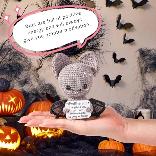 Positive Bat - wool thread gray, black