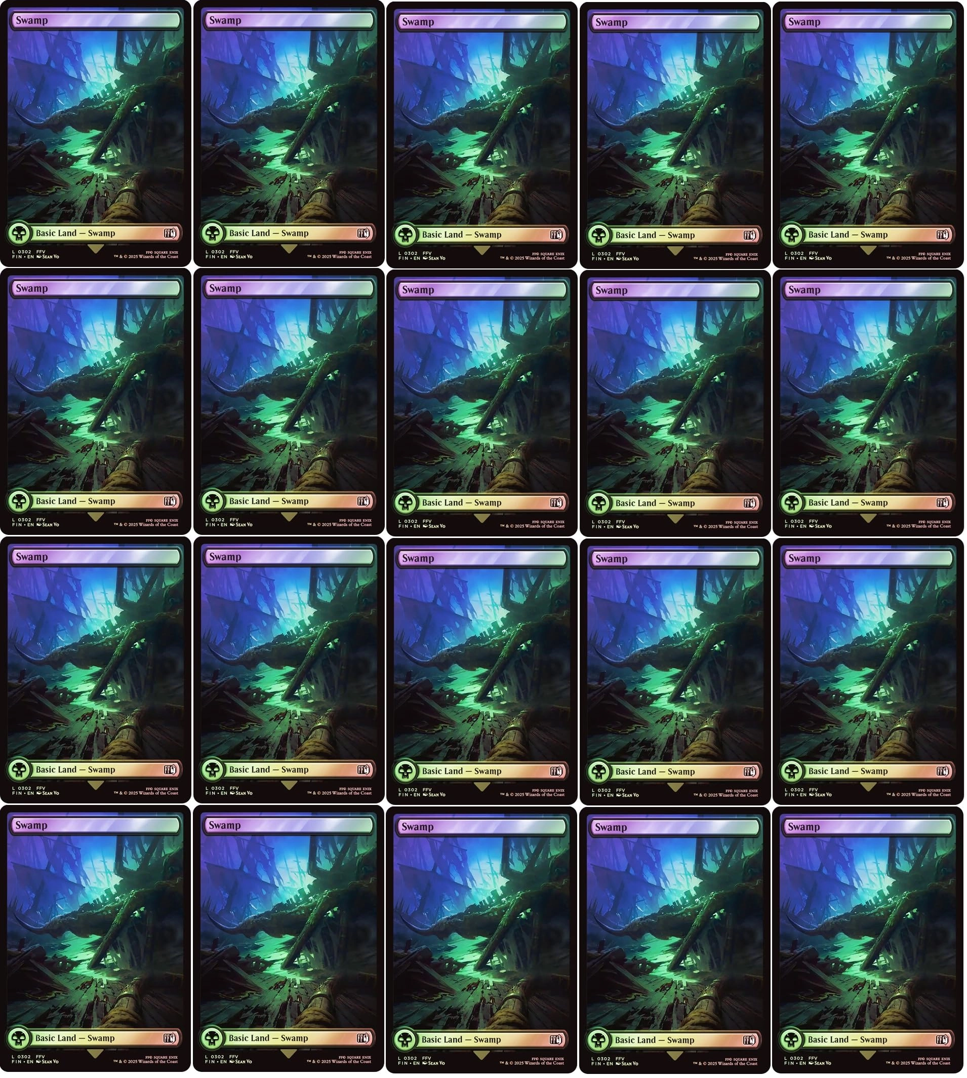 MTG Decks & More Swamp 302 - 20pcs