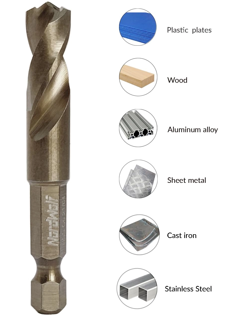 Stubby Drill Bit - M35 Cobalt 21/64"