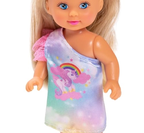 Evi Fashion Doll - 12 cm Unicorn Outfit Ages 3+