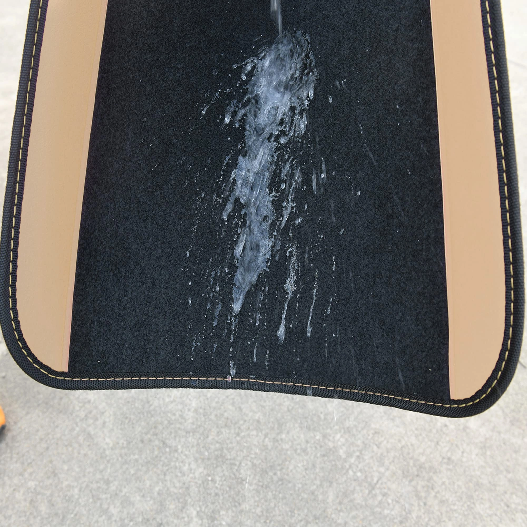 Jelly Waterproof Universal Fit Car Floor Mats - Pink Leather