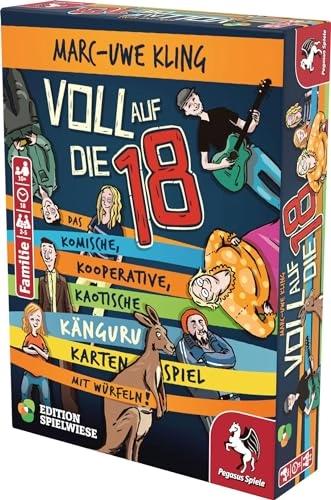 Voll auf die 18: Das Känguru-Kartenspiel (Edition Spielwiese)