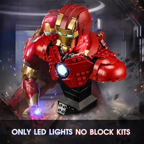 Led Light for LEGO Iron Man MK4 Bust 76327