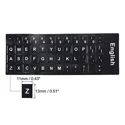 English Keyboard Layout Stickers