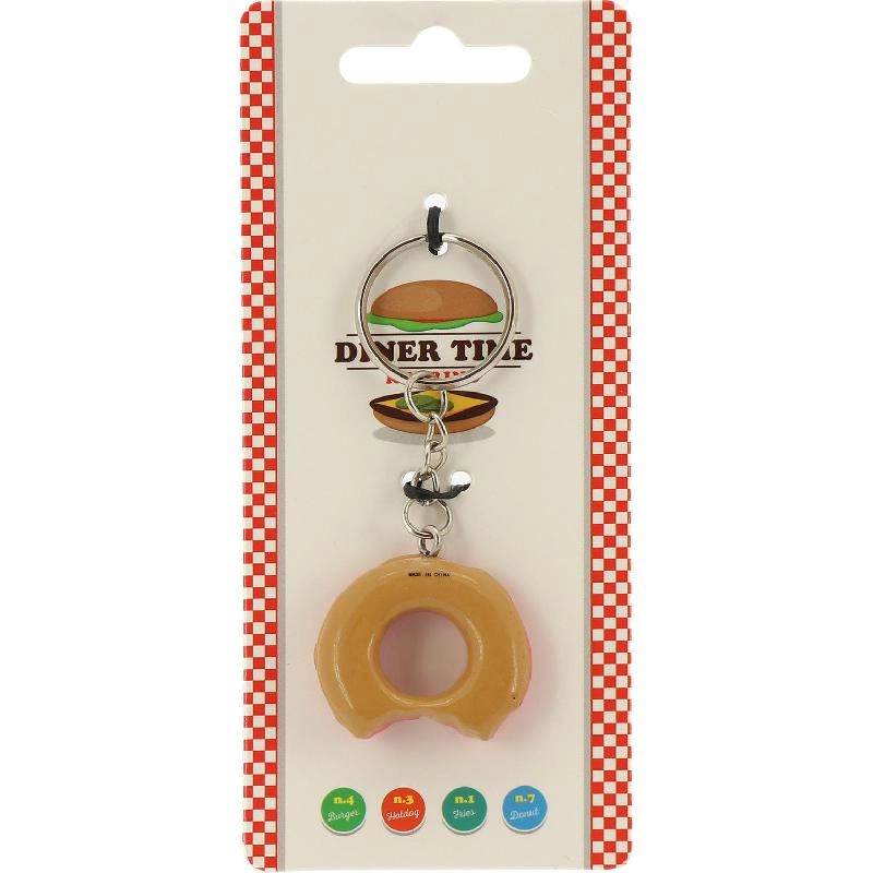 Non Branded Donut Bite - Keychain Pink