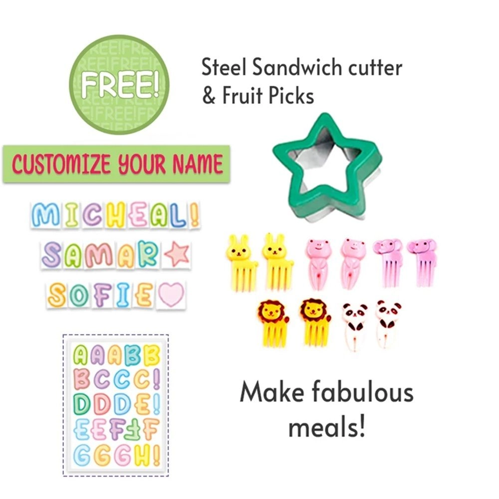 Convertible Bento Lunch Box - T-Rex Grey 6 And 4