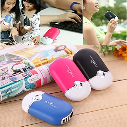 Mini Portable Hand Held Desk Air Conditioner - Black 400mA