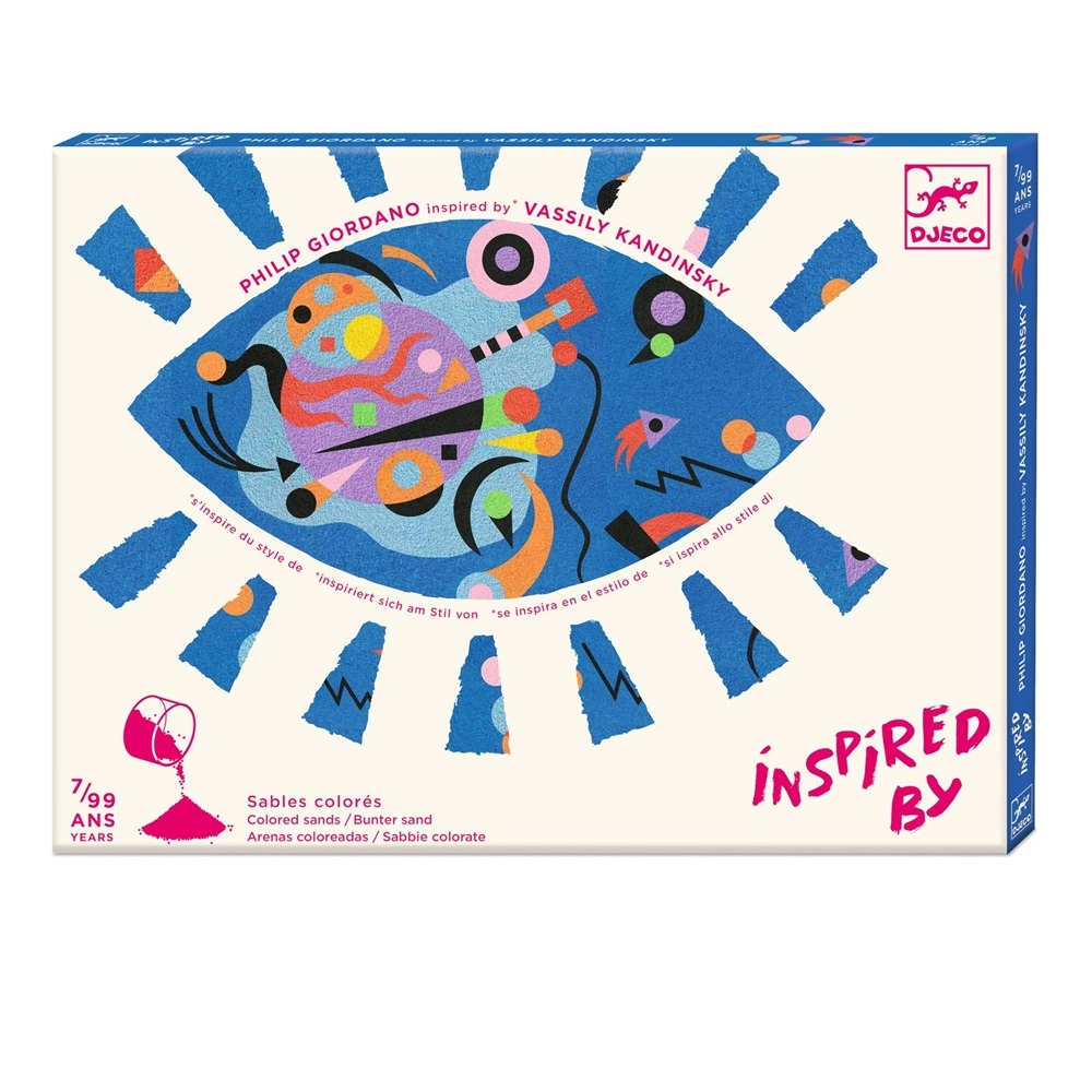 Coloured Sand Activity Kit - 12 Coloured Sands 4 Pre-pasted Cards