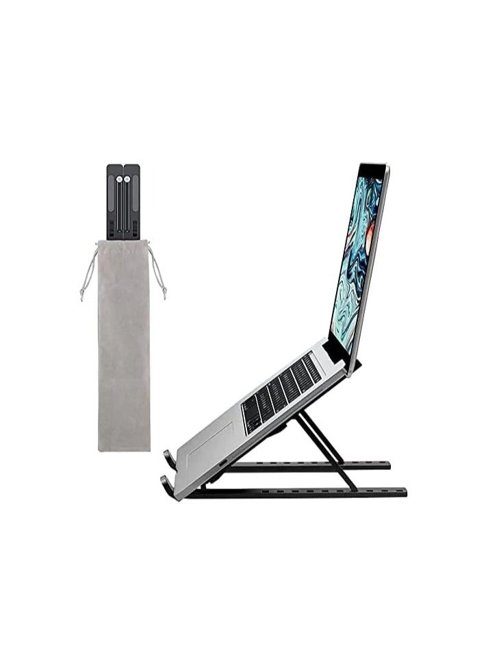 Laptop Stand - 10-17 inch 6 Height + Carry Pouch