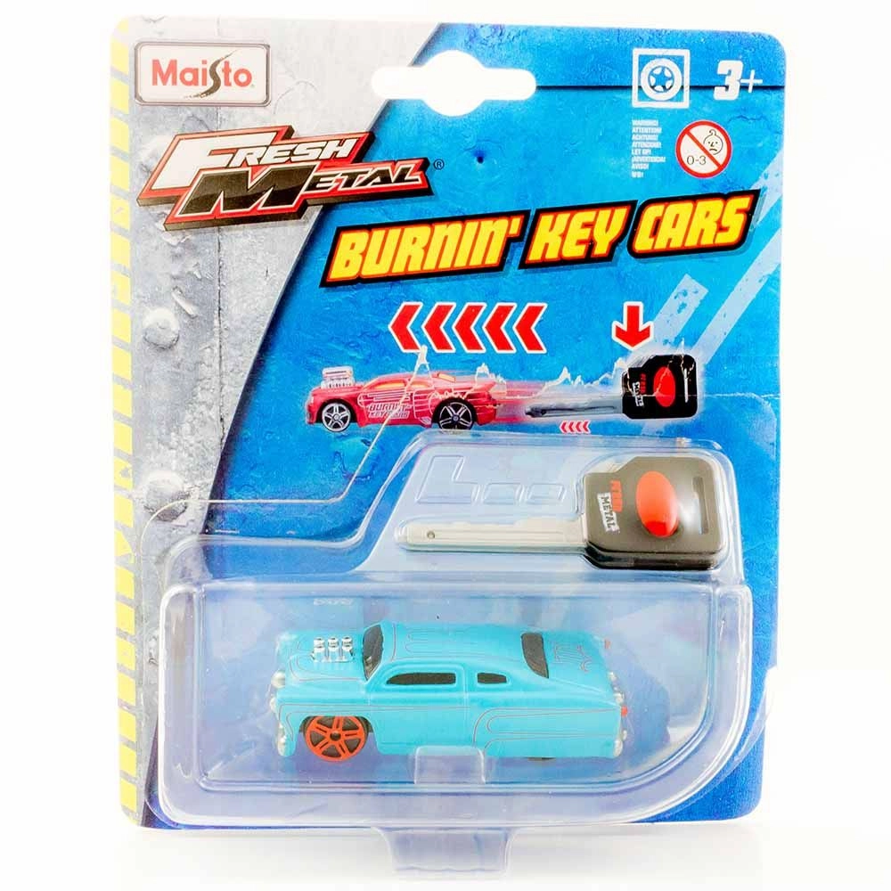 Fresh Metal Burnin Key Cars - 1 Pc