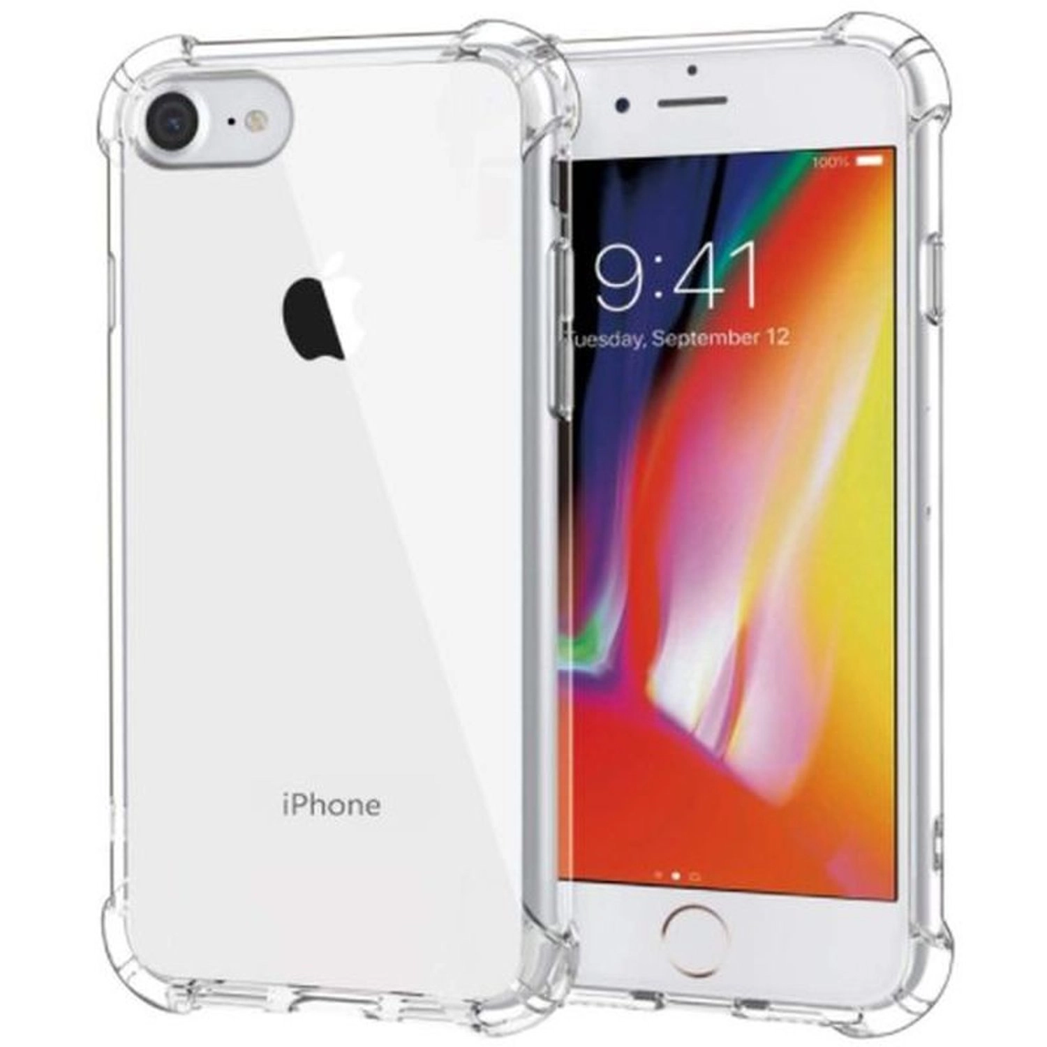 Ezzi Tech Clear Case Back Case for iPhone SE 2020 - PC & TPU material