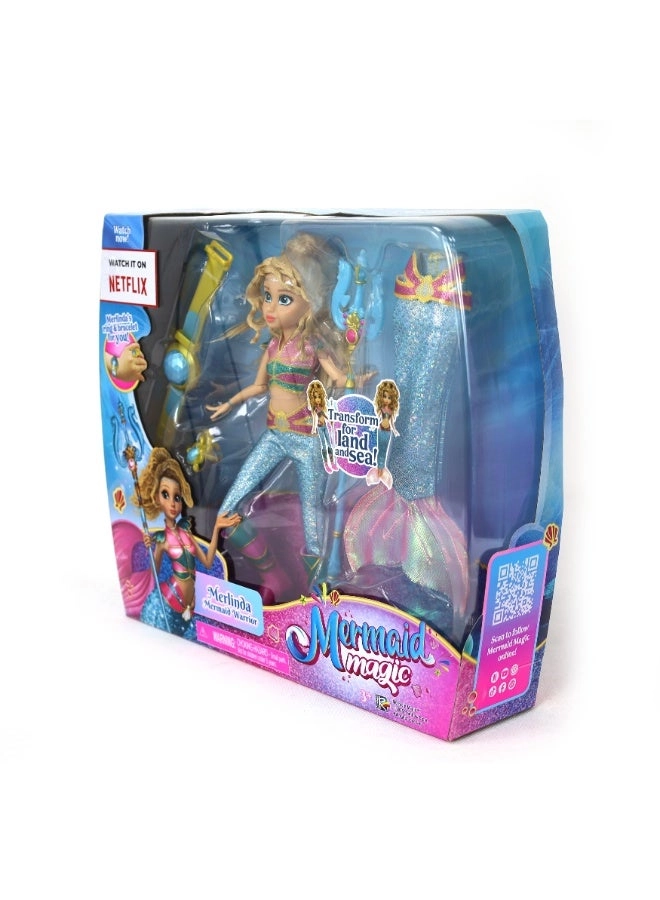 Merlinda Doll - 9-Inches Land and Sea Transformation Ages 3+
