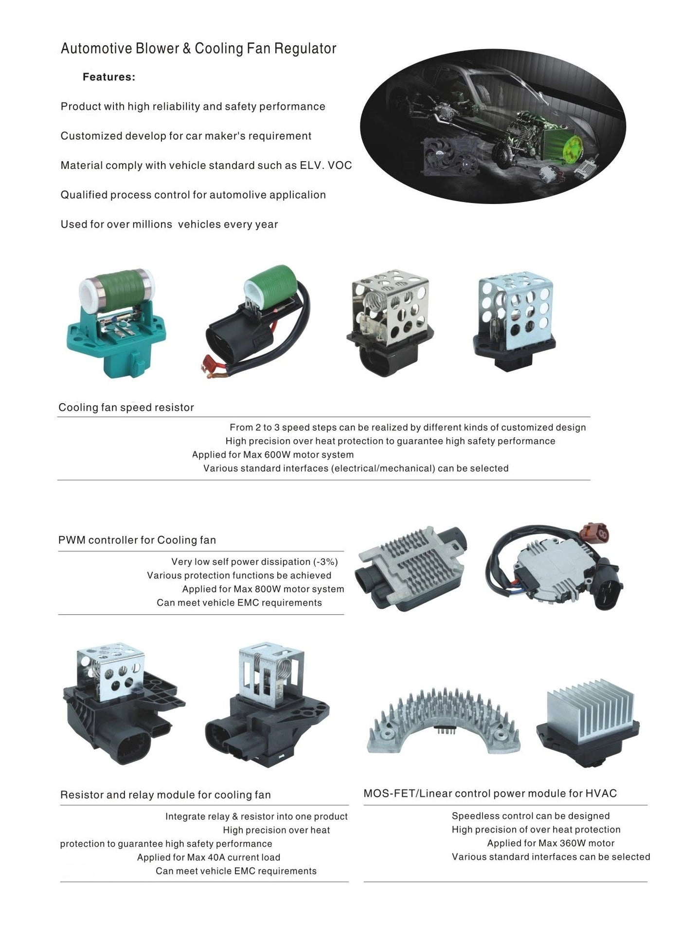 Blower Motor Resistor Control Module - 05-10 Cobalt / 06-11 HHR - 07-10 G5 / 05-06 Pursuit - 03-07 ION