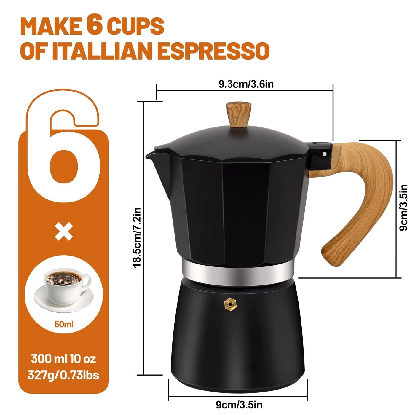 Moka Pot - Aluminum Stovetop