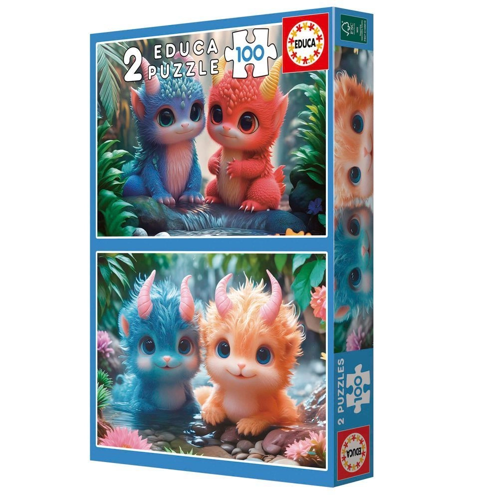 Cute Monsters 2-in-1 Puzzle (5413458-20224) - 200 pcs