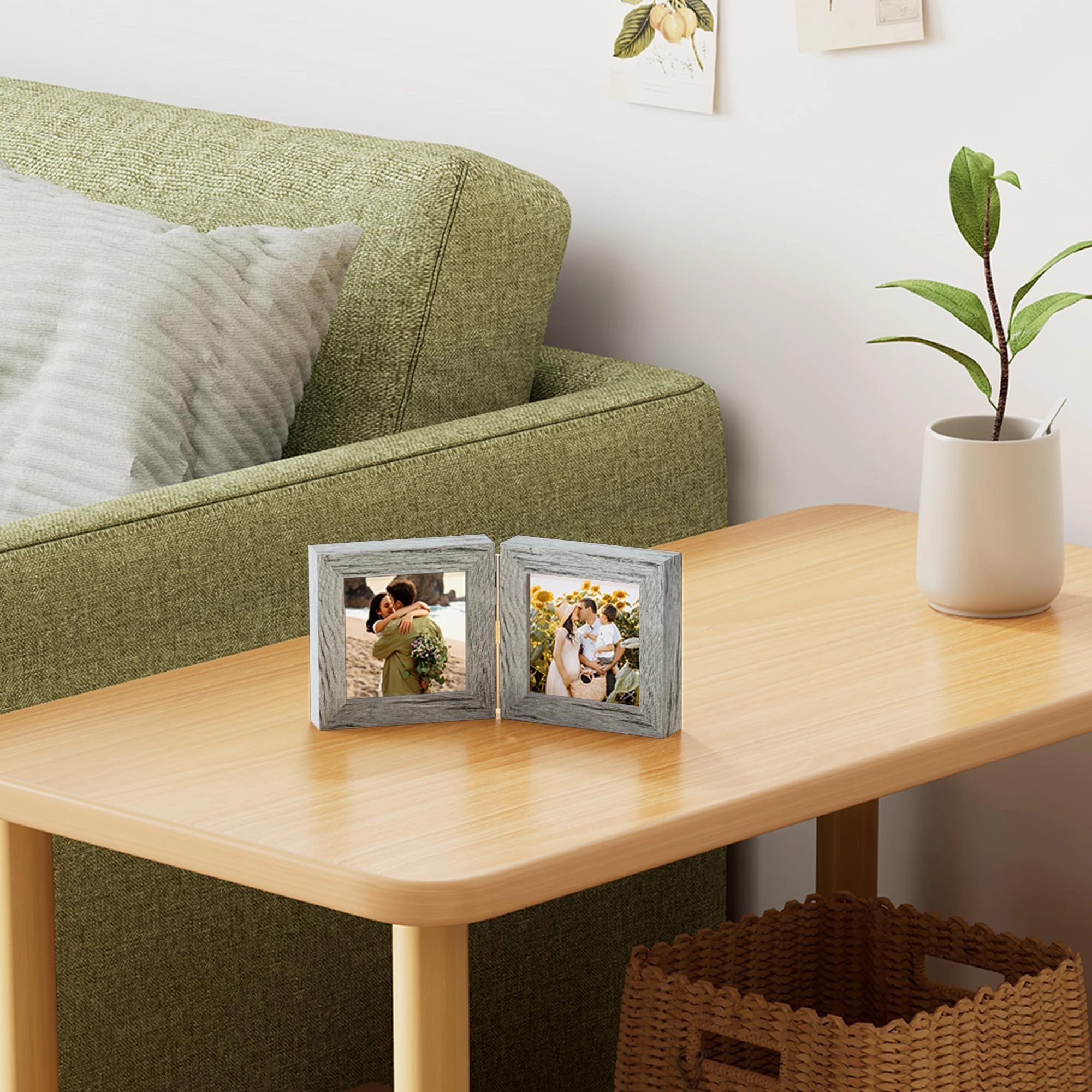 Double Picture Frame - 4x4 2.0 Count