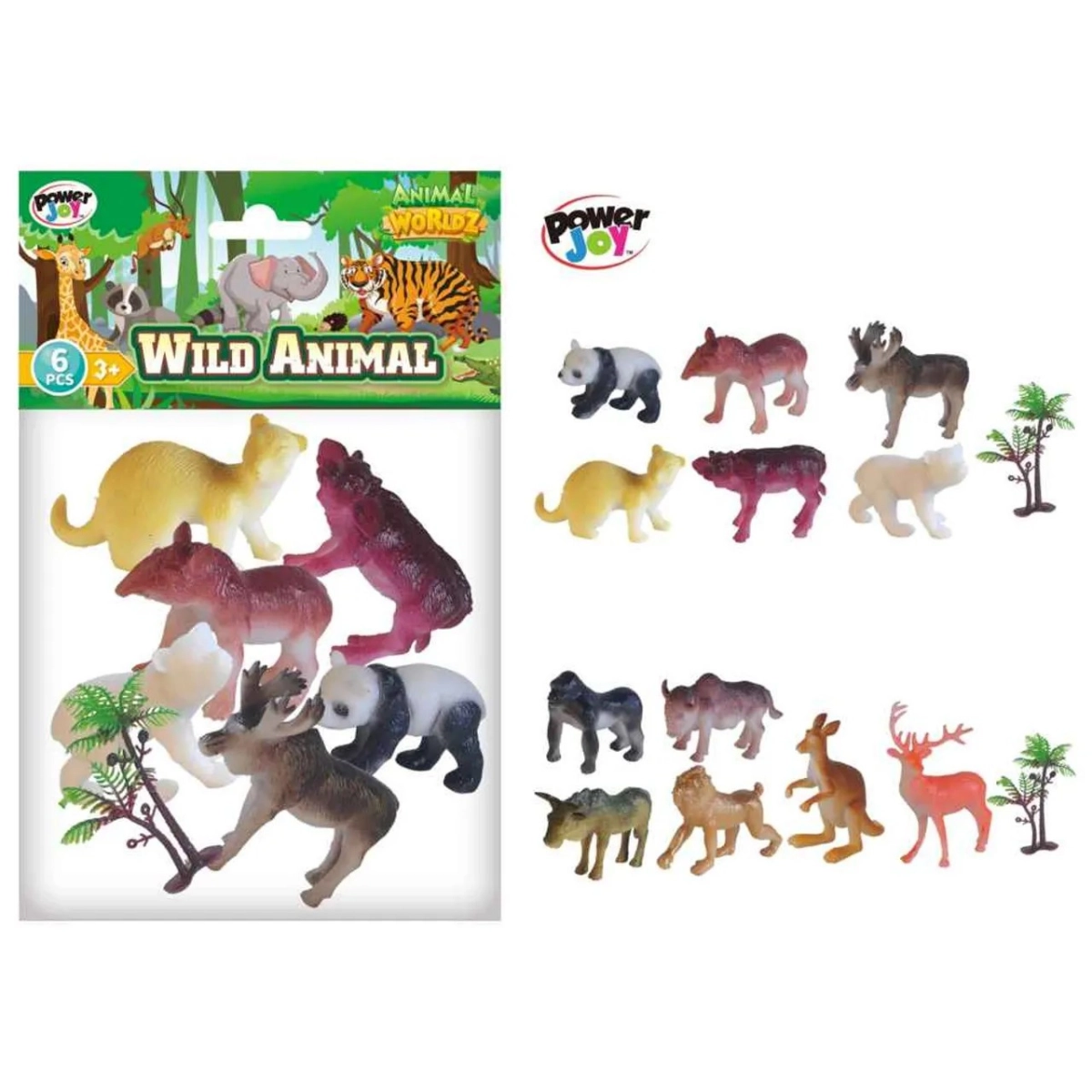 Safari Animals Collectable Toys (ALGT-999A-10) 6 pcs