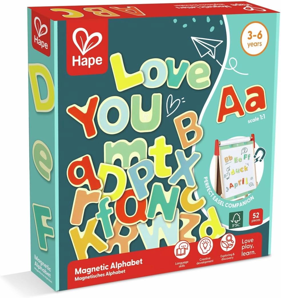 COLOR LAND CHILDRENS TOYS CENTER LLC Magnetic Alphabet - 3 Years Up 52 pieces