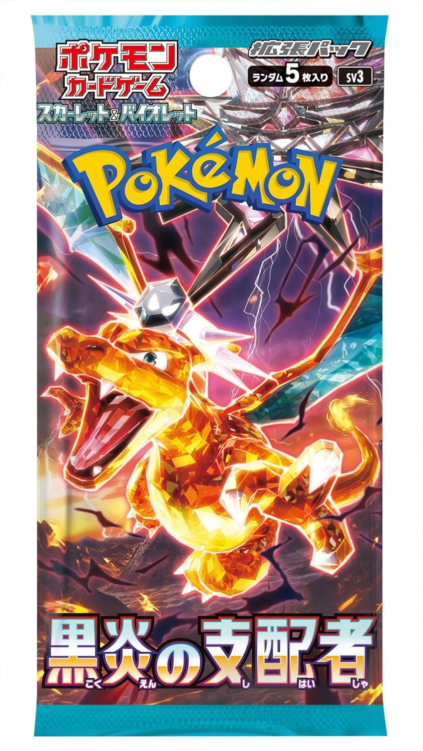 Pokémon Ruler of The Black Flame SV3 Booster Pack - Japanese 5pcs