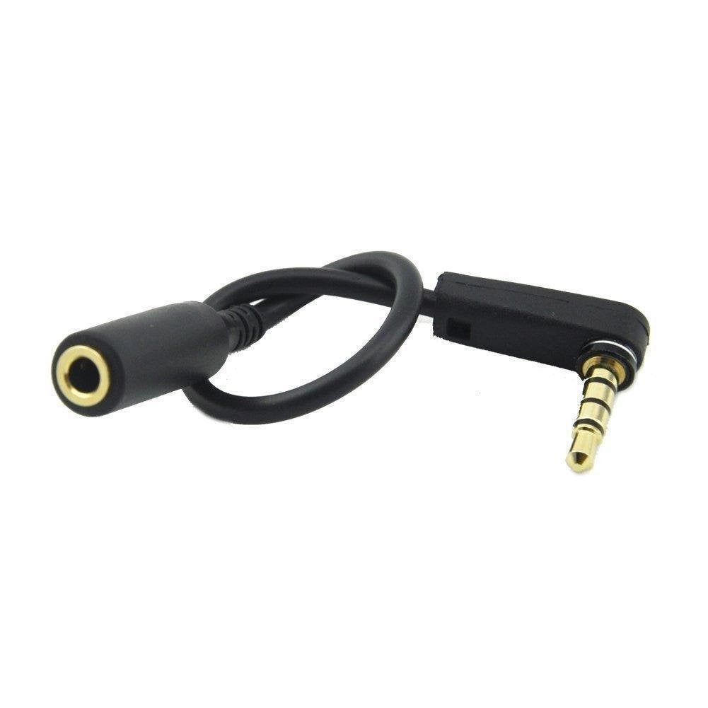 3.5mm M to F Audio Cable - 4-Pole Right Angle Pack