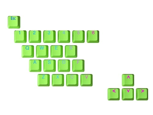 Rubber Keycap Set - OEM Profile Pistachio 23 Keys
