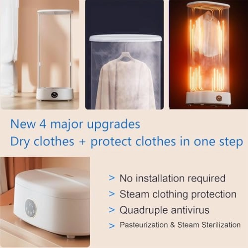 Clothes care machine - 900W steam 600W drying