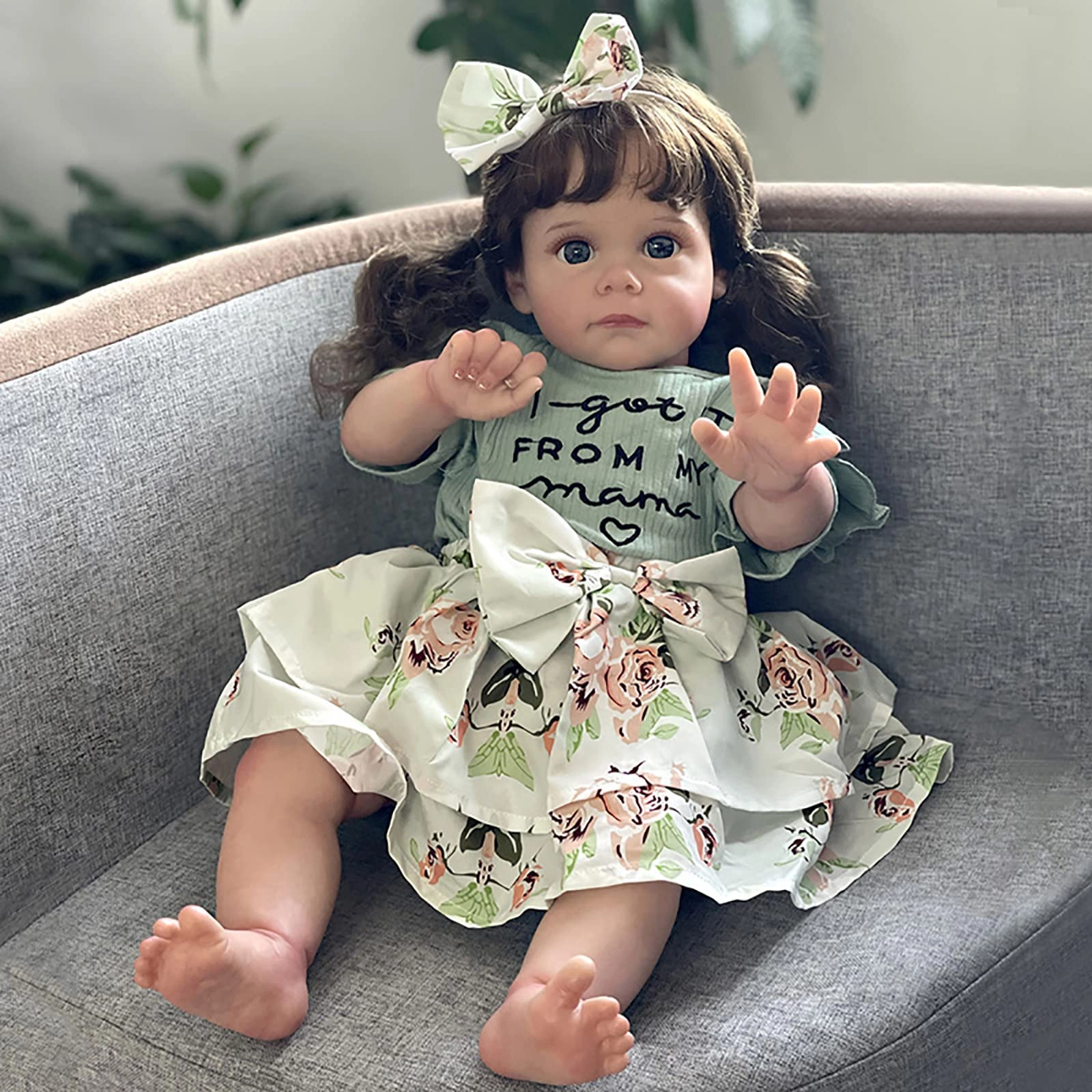 Samnuerly Reborn Doll - 22 Inches (55 cm) Vinyl Girl Sleeping Ages 3+