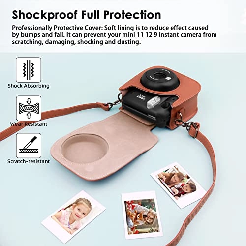 Camera Case - PU Leather Mini 11 + Photo Album - 52 pockets