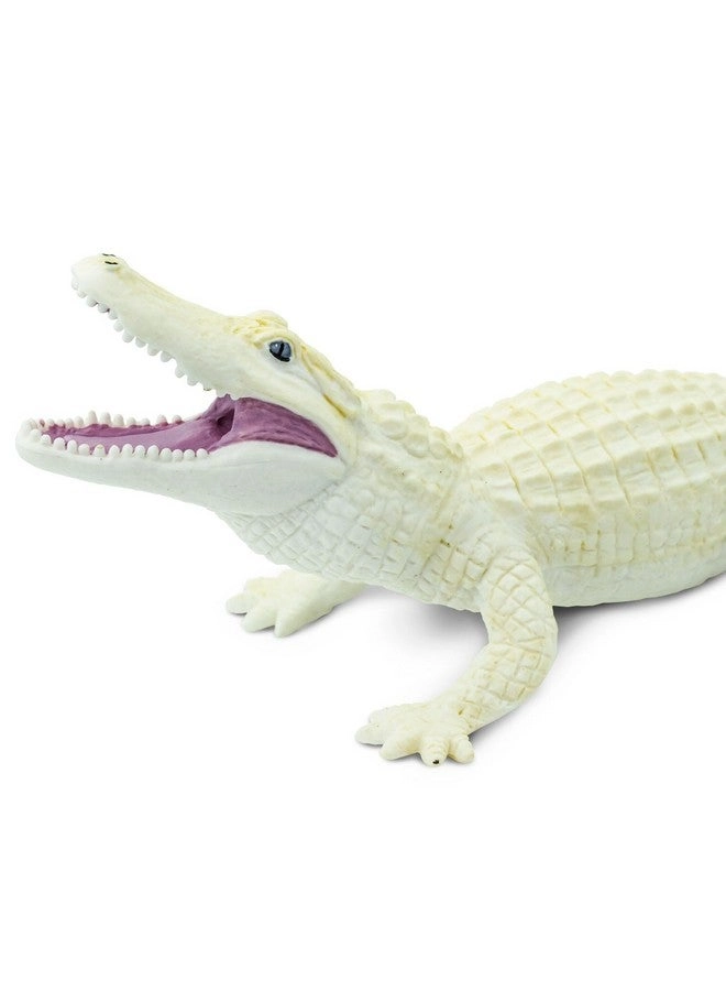White Alligator Figurine 6"