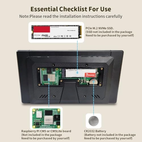 All In One Tablet for Raspberry Pi CM5/CM5 Lite - 14 inch