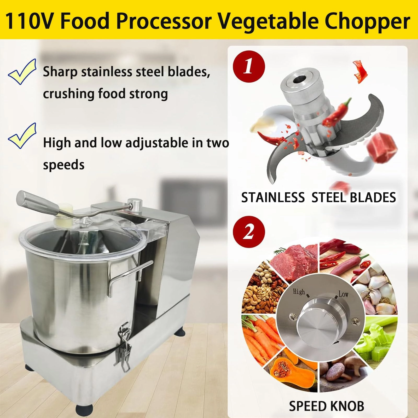 Electric Vegetable Chopper - 6L