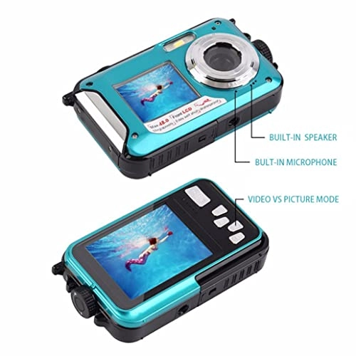 Underwater Digital Camera - 48MP Dual Screen