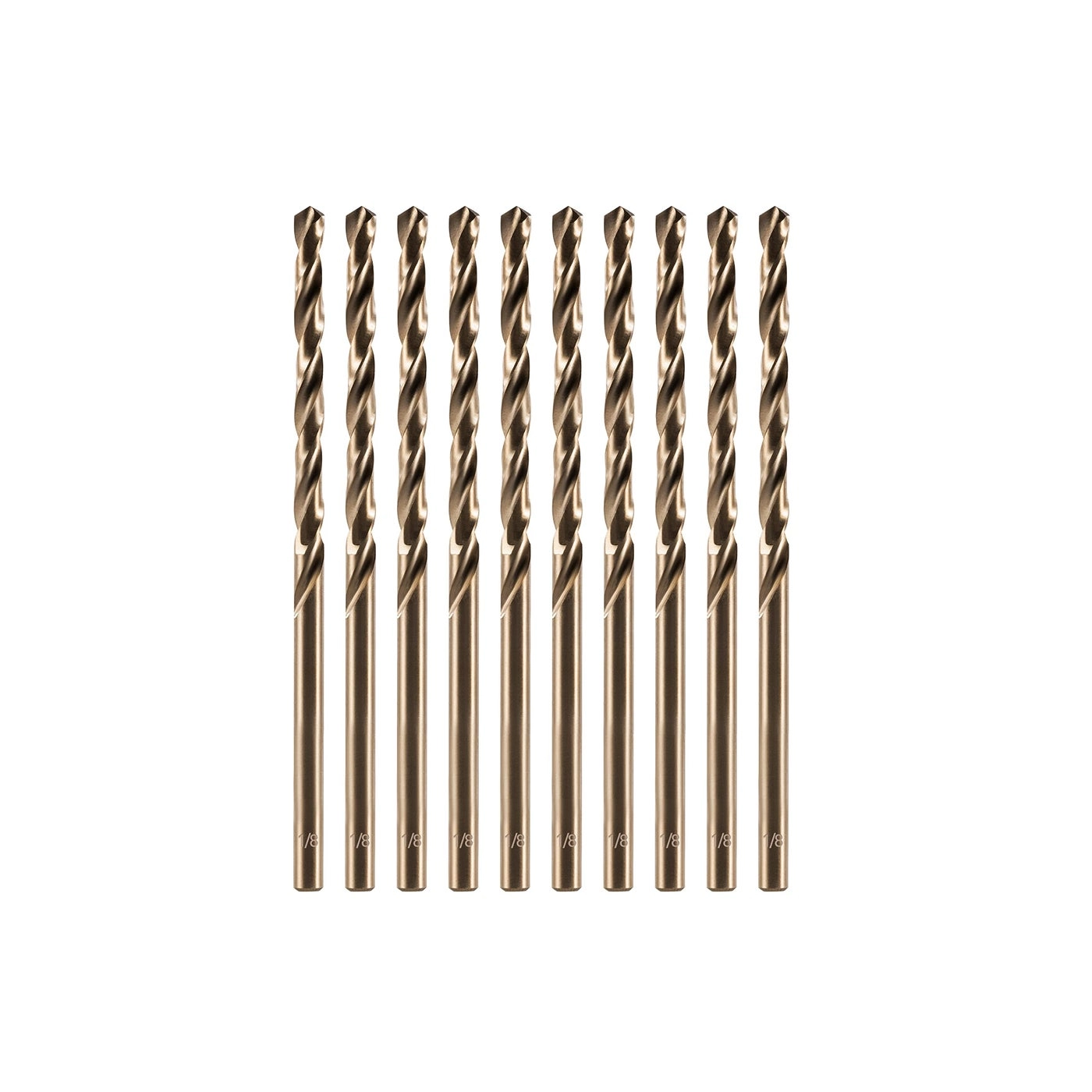 amoolo Cobalt Drill Bits - 10Pcs 1/8" inch