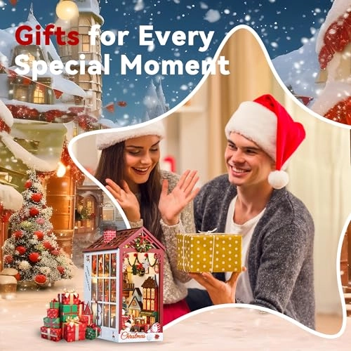 DIY Dollhouse Booknook - Merry Christmas 1:30