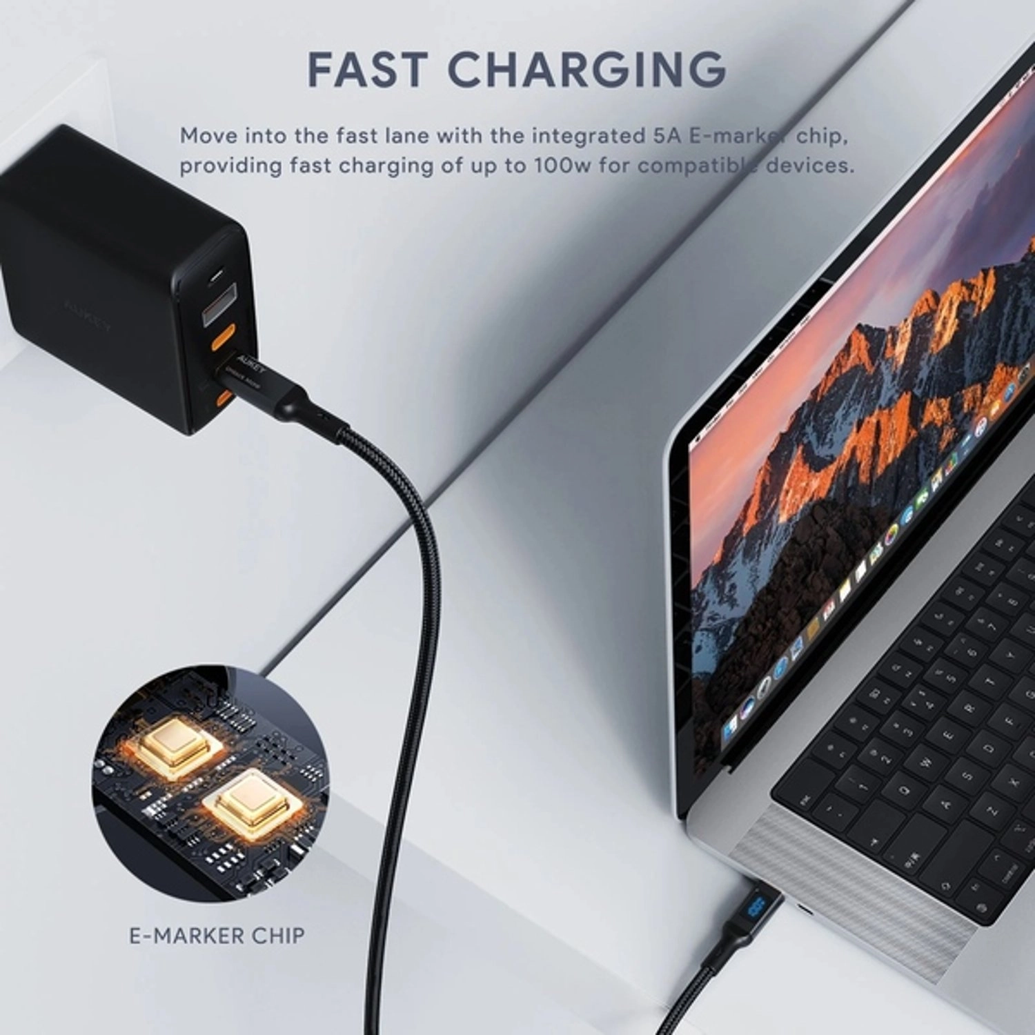 USB-C to USB-C Cable 100W USB-C to USB-C 1m