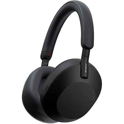 WH-1000XM5 - Wireless Headphone + Headphone Case + Audio Entertainment Essentials Bundle