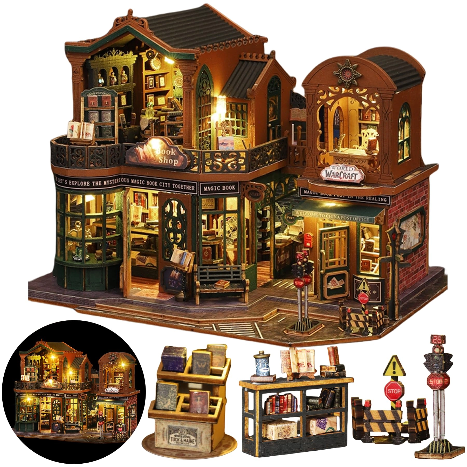Flybean Miniature House Kit - Magic Book Shop