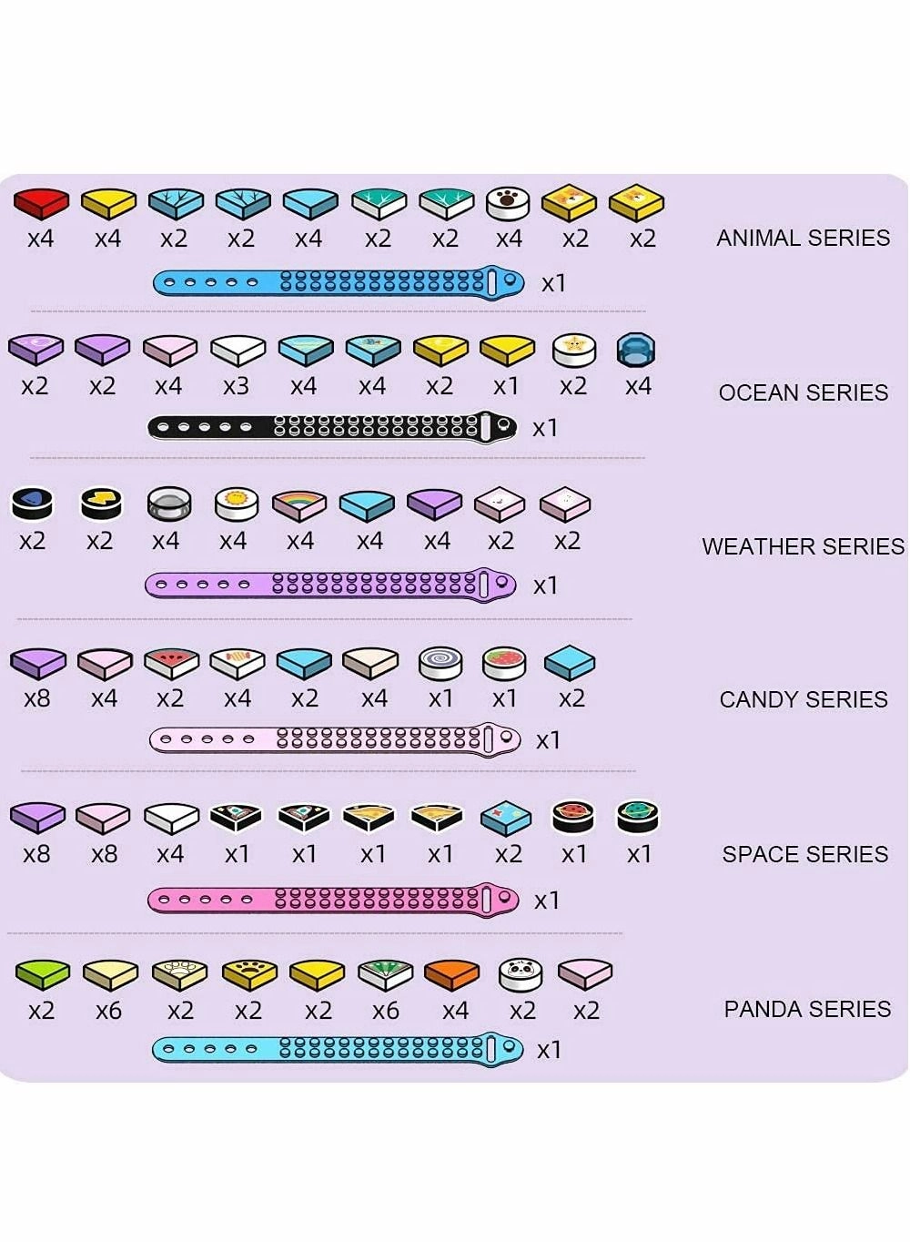 Building Blocks Dots Bracelets - DIY Creative 6PCS