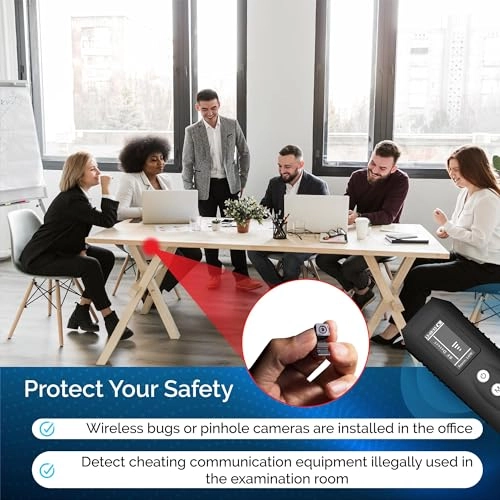 Hidden Camera Detector - RF Signal Scanner 0-15m 9 Levels Sensitivity