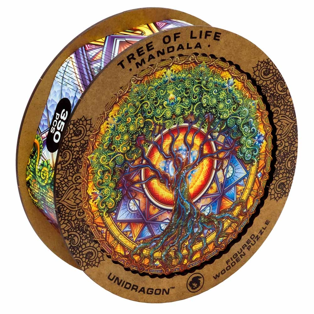 Mandala Tree Of Life Wooden Puzzle (4107390-Tree_Of_Life_KS) - 350 pcs