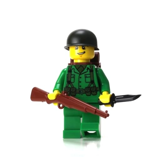 US Army WW2 - Rifleman Soldier (Battle Brick Custom Minifigure)