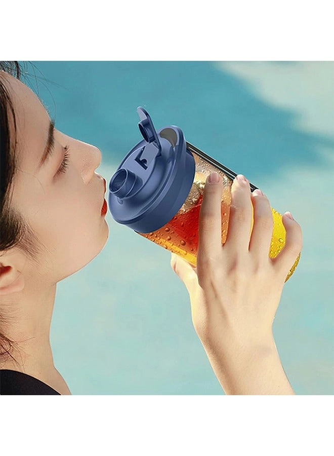 Portable Electric Juicer - 400ml USB Rechargeable 6-Blade