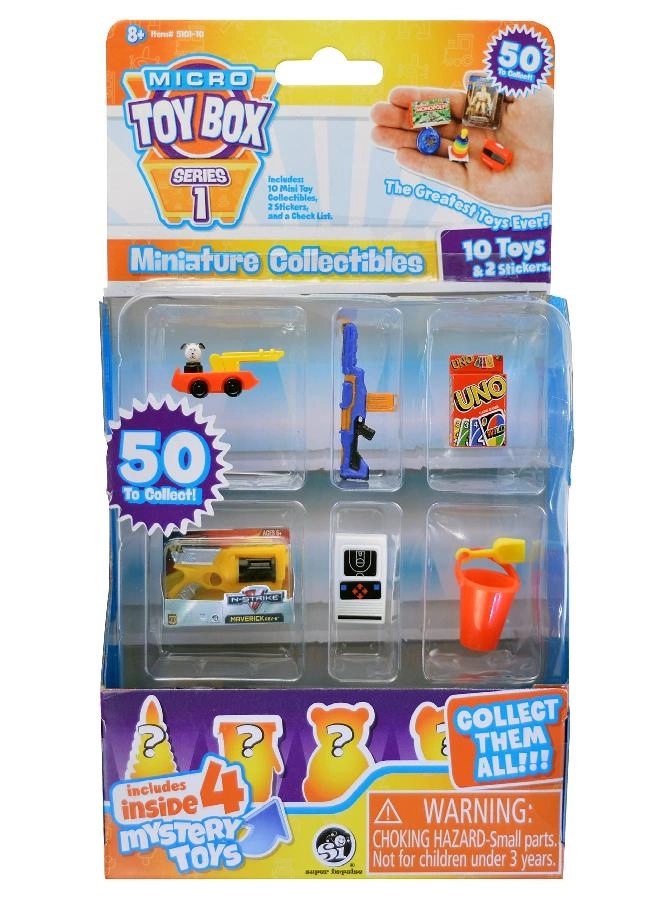Micro Toy Box Series 1 - Mini Collectibles (TWM) 10 pcs