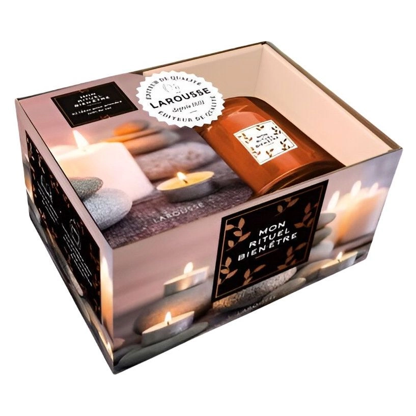 Larousse Coffret Bougie "Mon Rituel Bien-Etre" - cotton scent