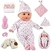 Soft Body Baby Doll - 10Inch Bassinet Eyes OpenClose Set