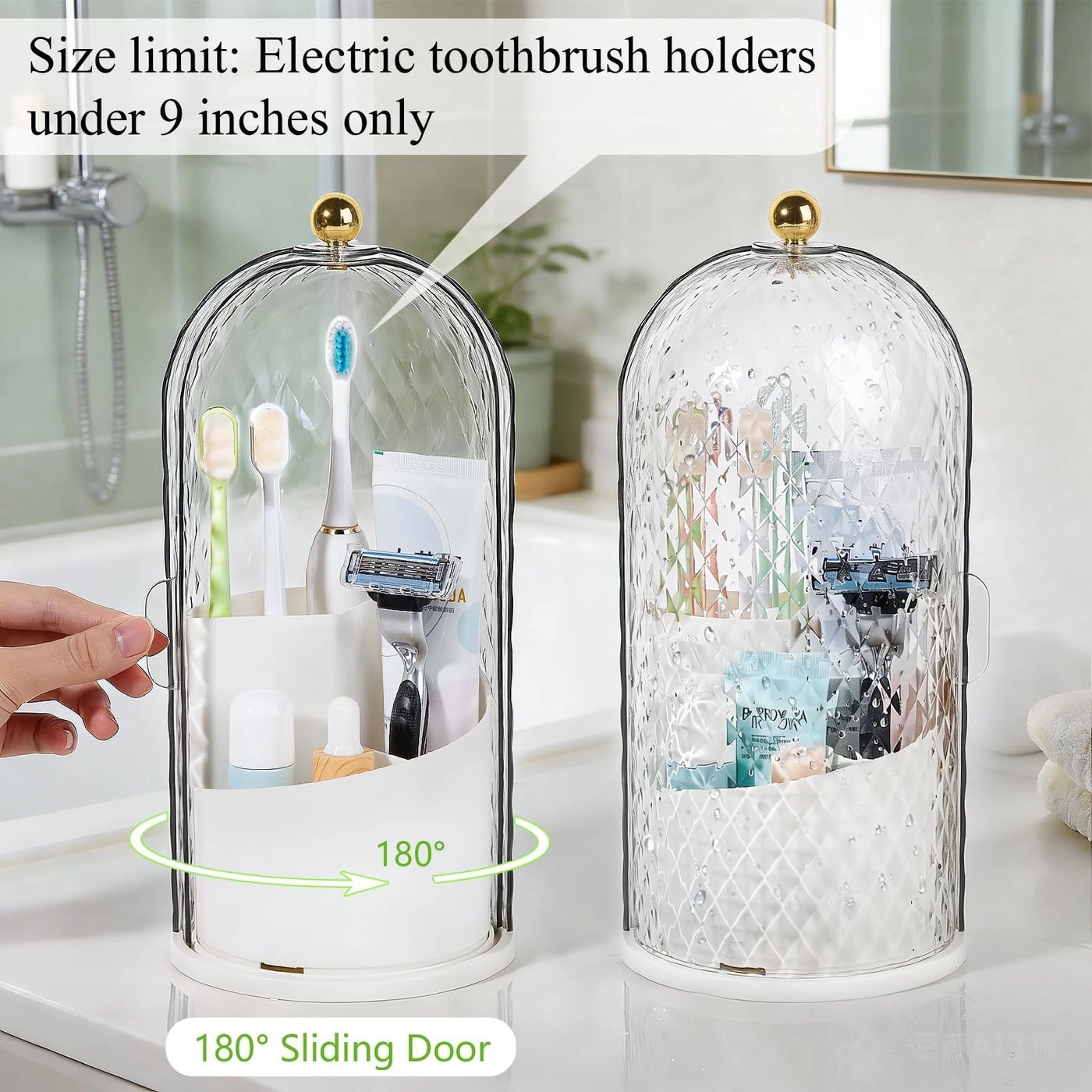 Toothbrush Holder - Matte White Bamboo